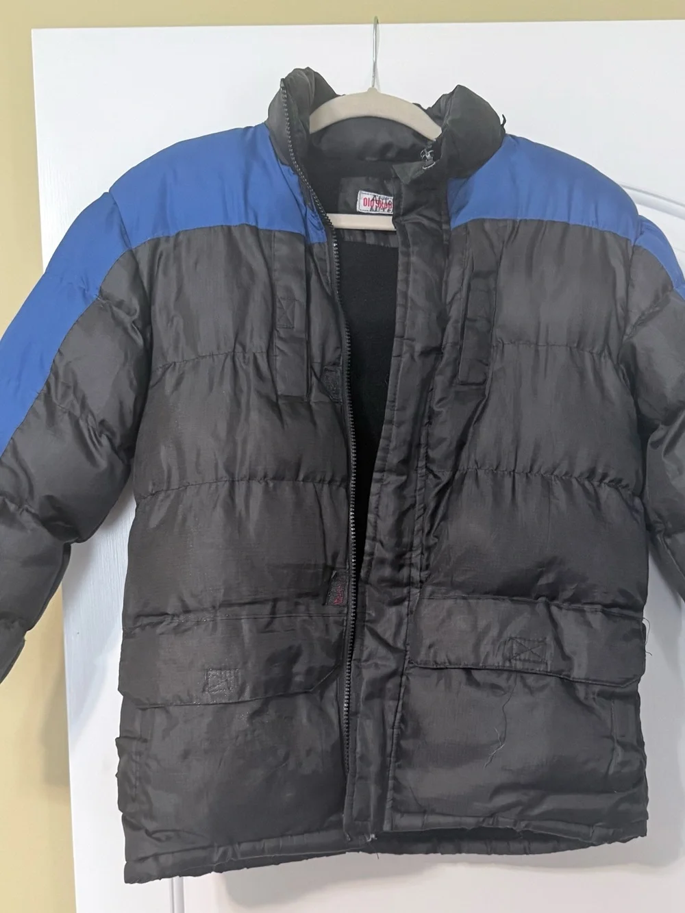 Kids Black and Blue Puffer Jacket - Winter Coat